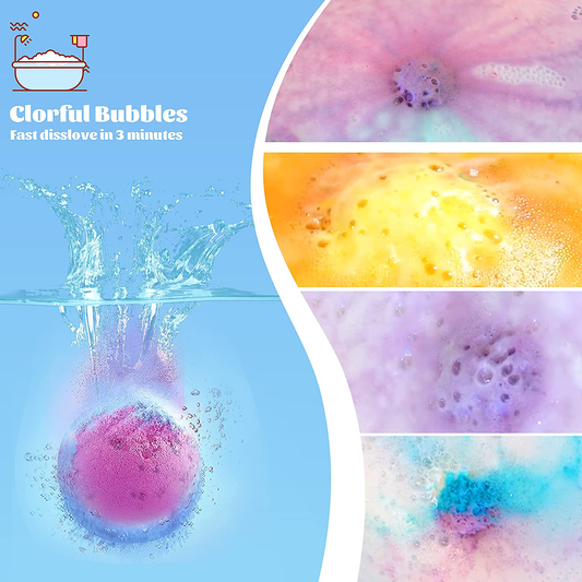 Christmas Gifts for Women Unique Relaxing - Imazing 12Pcs Bath Bombs with Bubble Shower Stress Relief, Funny Personalized Small Gift Ideas Set for Mom Who has Everything Best Friend Her Birthday Arts & Entertainment > Party & Celebration > Gift Giving Imazing   