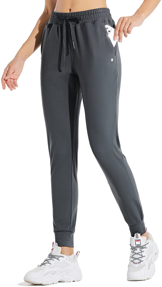 Willit Women'S Fleece Lined Joggers Warm Pants Running Thermal Sweatpants Winter Athletic Water Resistant with Pockets Apparel & Accessories > Clothing > Activewear Kylie Max   