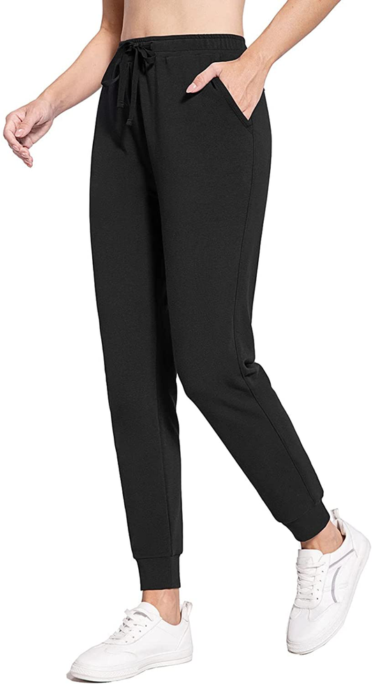 BALEAF Women'S Sweatpants Joggers Cotton Yoga Lounge Sweat Pants Casual Running Tapered Pants with Pockets Apparel & Accessories > Clothing > Activewear Kylie Max   