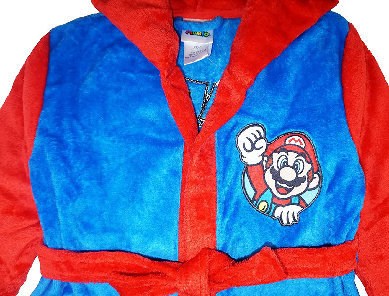 SUPER MARIO Boys Costume Plush Robe Apparel & Accessories > Clothing > Sleepwear & Loungewear > Robes Kylie Max   