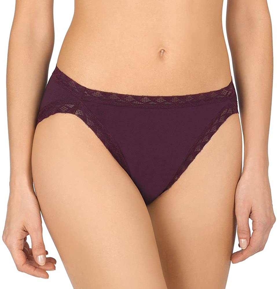 Natori Womens Bliss French Cut Panty Apparel & Accessories > Clothing > Underwear & Socks > Underwear Natori Potent Purple Small 