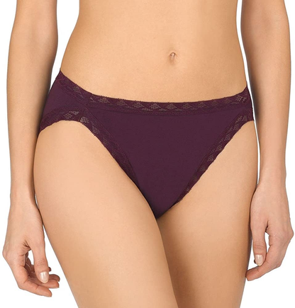 Natori Womens Bliss French Cut Panty Apparel & Accessories > Clothing > Underwear & Socks > Underwear Natori Potent Purple Small 