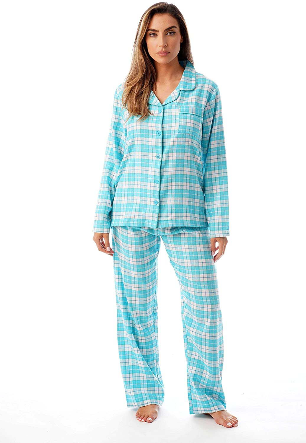 Just Love Long Sleeve Flannel Pajama Sets for Women Apparel & Accessories > Clothing > Sleepwear & Loungewear > Pajamas Just Love Jade 3X 