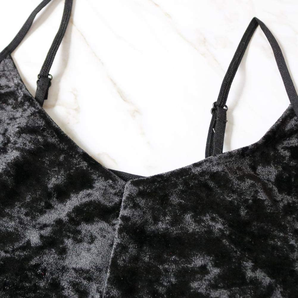 Women Sexy Velvet 2 Piece Outfit Spaghetti Strap Leopard Tie Dye Cami Crop Top + Shorts Bottom Sleepwear Pajama Set Nightwear Apparel & Accessories > Clothing > Sleepwear & Loungewear Kylie Max   