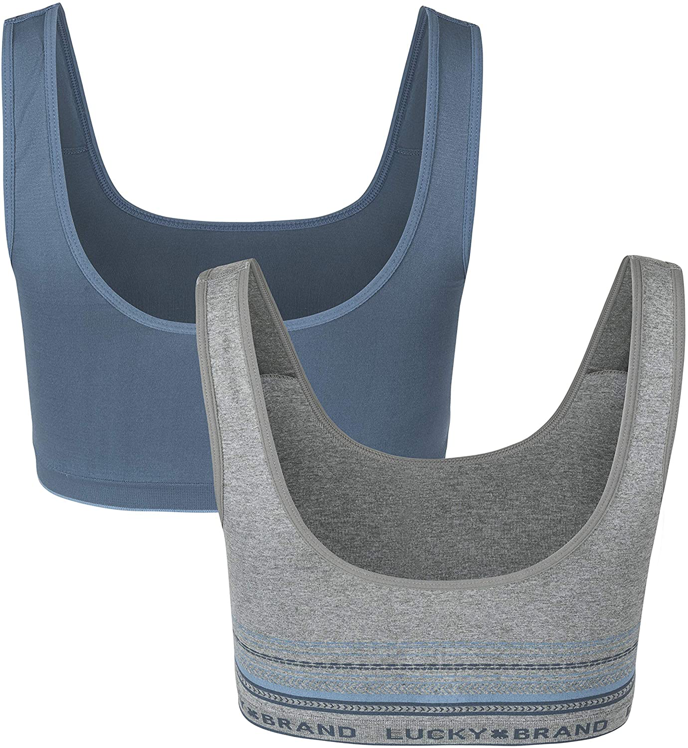 Lucky Brand Women’S Bra – 2 Pack Seamless Comfort Crop Cami Lounge Bralette (S-XL) Apparel & Accessories > Clothing > Underwear & Socks > Bras Kylie Max   