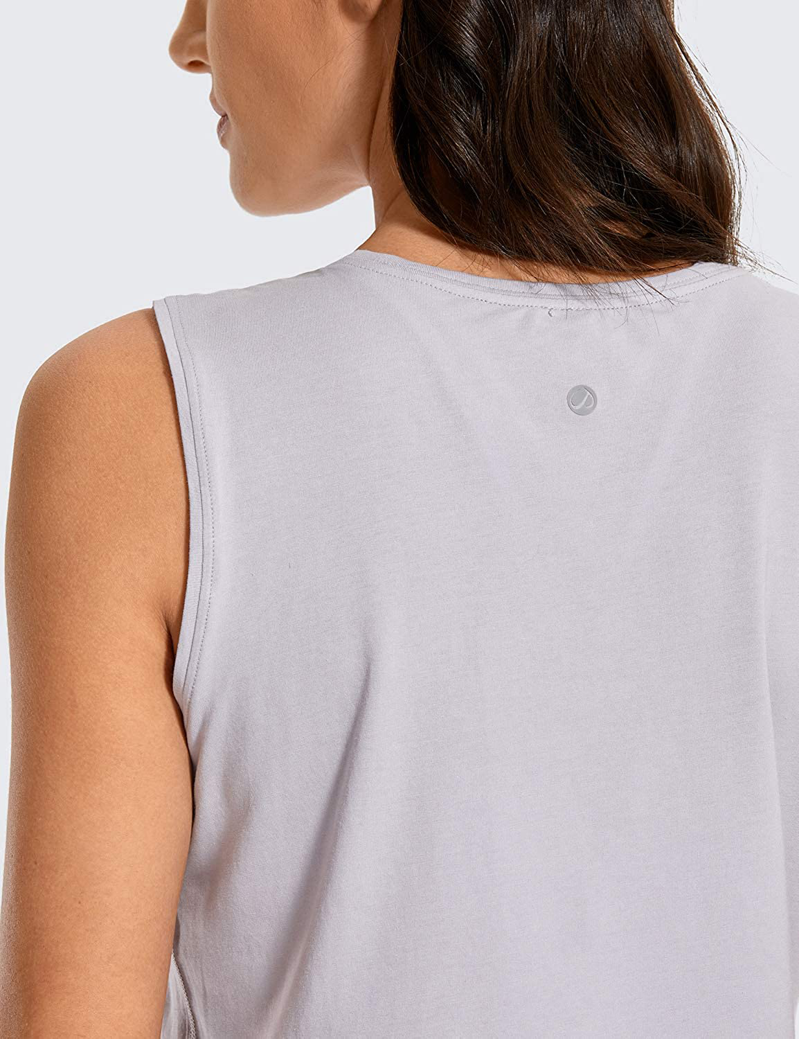 CRZ YOGA Women'S Pima Cotton Workout Tank Tops Loose Fit Yoga Sleeveless Shirts Muscle Tank Apparel & Accessories > Clothing > Activewear Kylie Max   