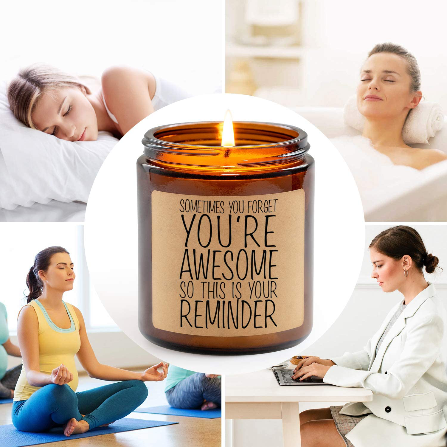 GSPY Scented Candles - Thank You Gifts, Appreciation Gifts, Relaxing Gifts for Women, Gifts for Her - Best Friend, Friends Gifts - Christmas, Birthday Gifts for Mom, Wife, Daughter, Coworker, Nurse Arts & Entertainment > Party & Celebration > Gift Giving GSPY   