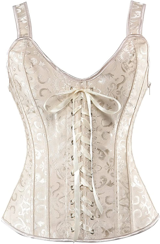 Blidece Women'S Sexy Boned Lace up Push up Shapewear Top Overbust Corset Bustier Apparel & Accessories > Clothing > Underwear & Socks > Lingerie Blidece   