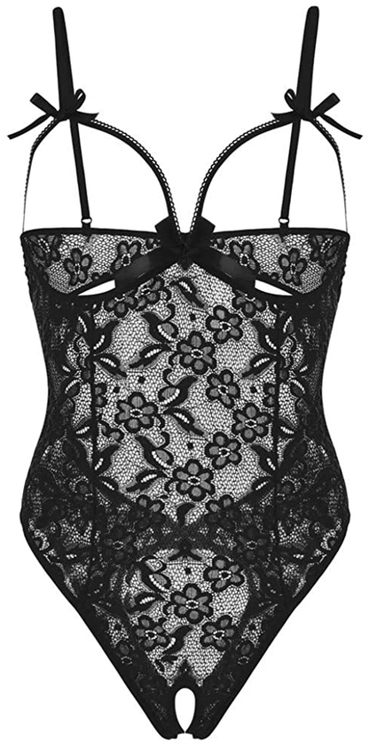 MOOKO Lingerie for Women Plus Size Lace Lingerie Sets Chemise Sleepwear Sexy Babydoll Mini Teddy Bodysuit Nightgown Apparel & Accessories > Clothing > Underwear & Socks > Lingerie MOOKO G-black 3X-Large 