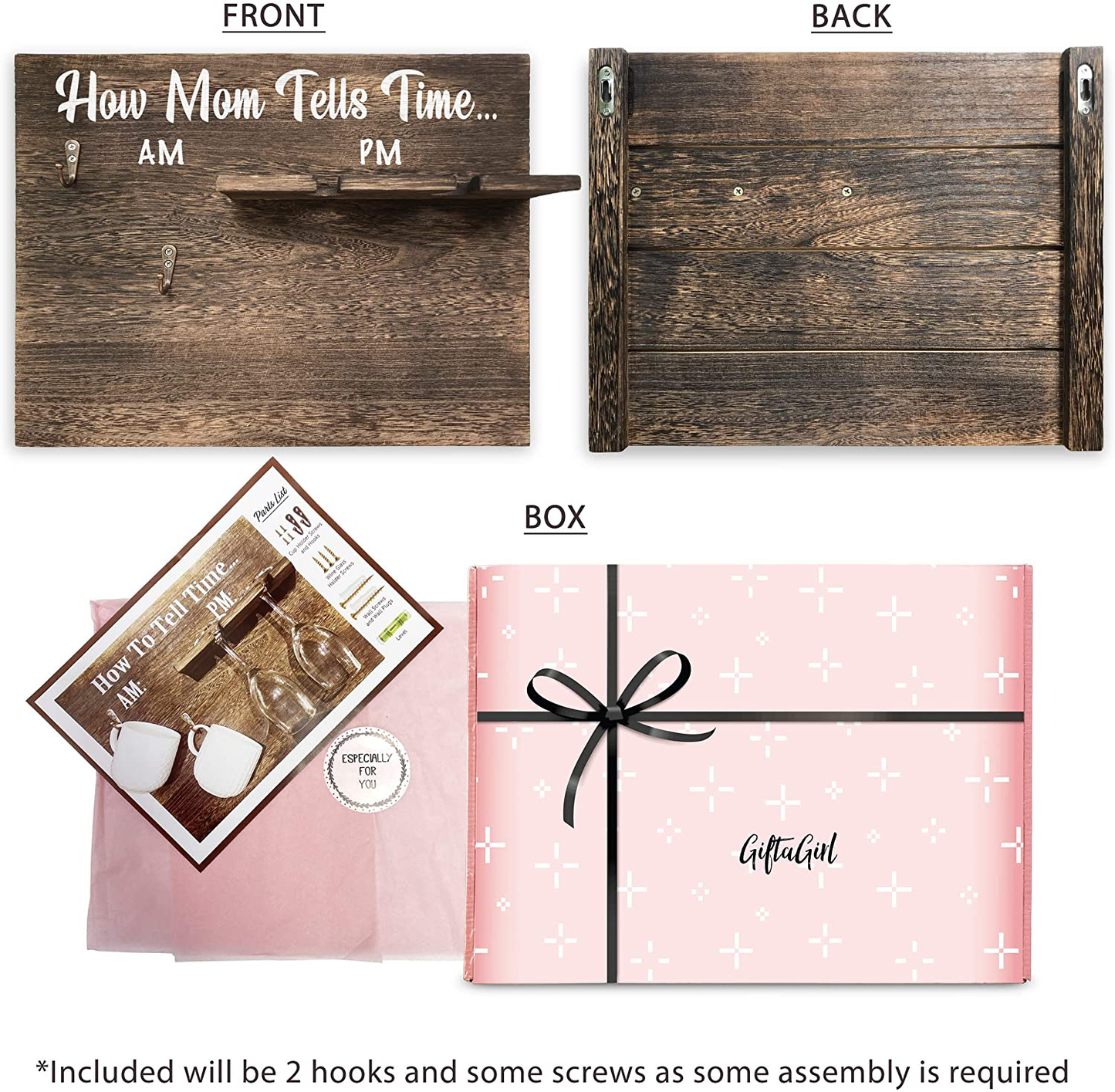 GIFTAGIRL Funny Christmas, Birthday Gift for Mom - This Sarcastic but Unique Gift for Mom, is a Great Idea as Christmas or Birthday Presents for Mom and Arrives Nicely Gift-Boxed. Mugs,Glasses Not Inc Arts & Entertainment > Party & Celebration > Gift Giving GIFTAGIRL   