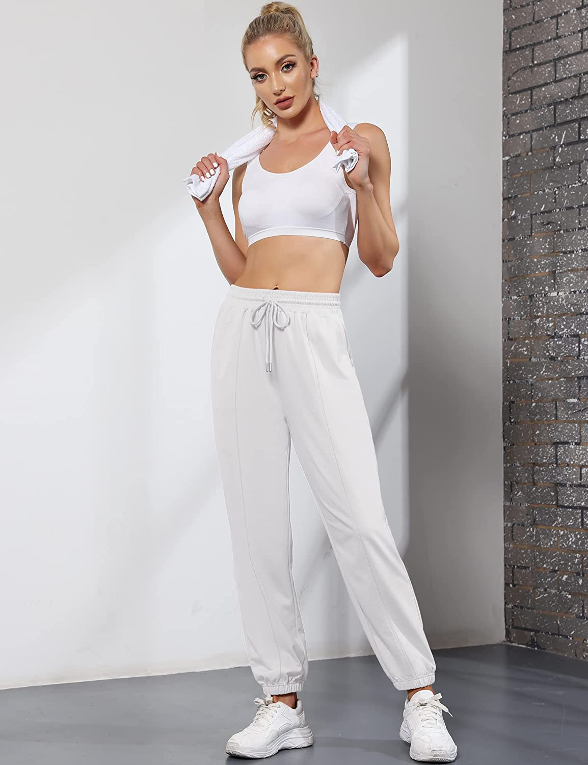 LUYAA Women'S Relaxed Fit Soft Jogger Sweatpant with Pockets for Running Yoga Workout Golf Casual Pajama Pants Apparel & Accessories > Clothing > Activewear Kylie Max   