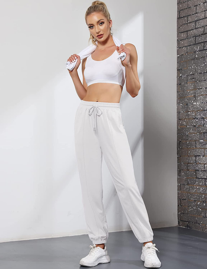 LUYAA Women'S Relaxed Fit Soft Jogger Sweatpant with Pockets for Running Yoga Workout Golf Casual Pajama Pants Apparel & Accessories > Clothing > Activewear Kylie Max   