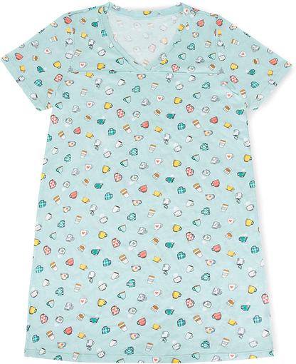 Smart & Sexy Women'S V-Neck Oversized Sleep Shirt Apparel & Accessories > Clothing > Sleepwear & Loungewear > Nightgowns Kylie Max   