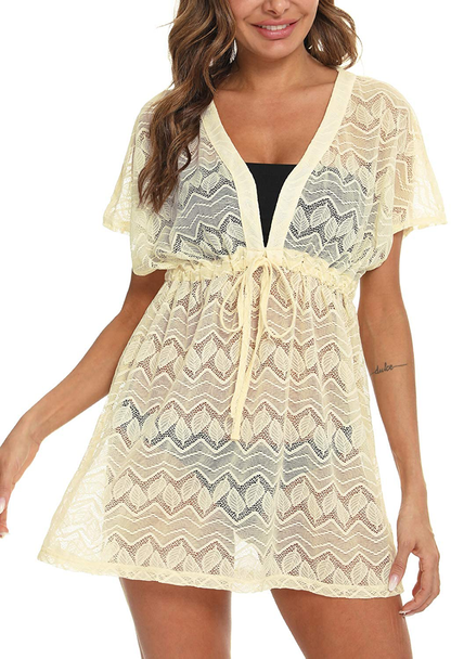 EISHOPEER Women'S Bathing Suit Cover Ups Sexy Swimwear Lace Beach Bikini Cover-Ups Apparel & Accessories > Clothing > Swimwear Kylie Max   