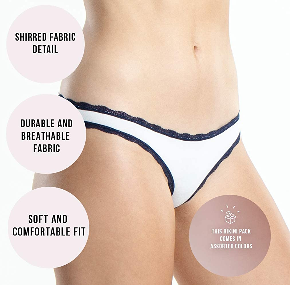 Emprella Cotton Underwear Women, 8 or 5 Pack Womens Bikini Seamless Ladies Cheeky Panty Apparel & Accessories > Clothing > Underwear & Socks > Underwear Emprella   