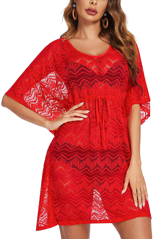 Avidlove Women'S Swimsuit Beach Cover up Lace Bikini Beachwear Sheer Bathing Suit Coverups Apparel & Accessories > Clothing > Swimwear Kylie Max   