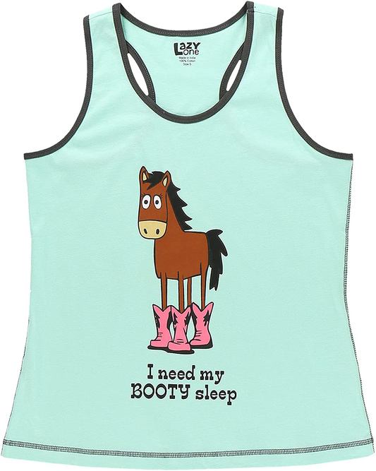 Lazy One Tank and Shorts Pajama Separates, Cute Summer Pajamas for Women, Mix-And-Match, Vintage Styling, Separates Apparel & Accessories > Clothing > Sleepwear & Loungewear > Pajamas Kylie Max   