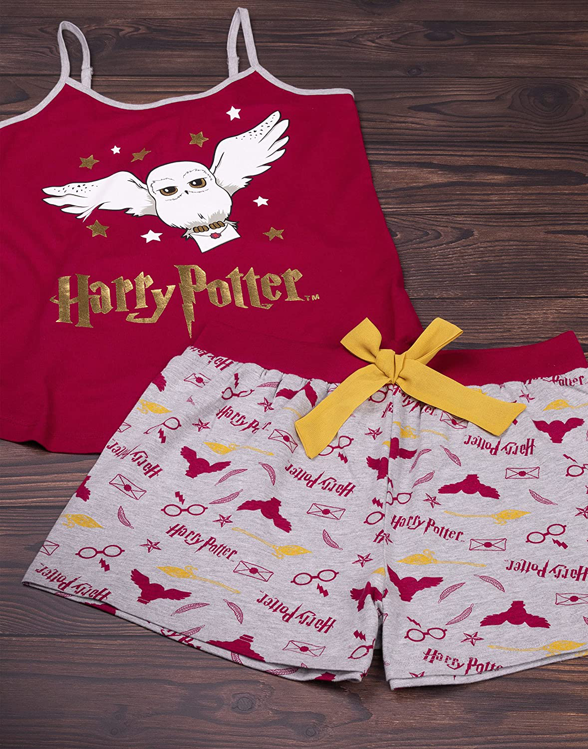Harry Potter Pyjamas Womens Adults Hedwig Vest & Shorts Loungewear Apparel & Accessories > Clothing > Sleepwear & Loungewear > Pajamas Harry Potter   