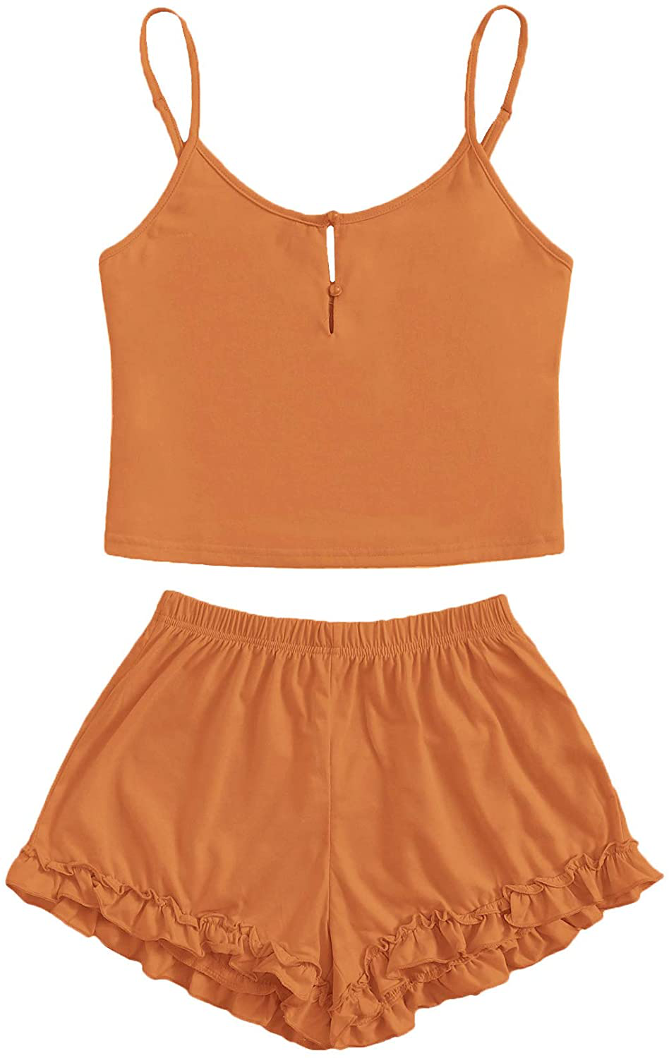 Shein Women'S Summer Floral Print Cami Top and Shorts Pajamas Set Apparel & Accessories > Clothing > Sleepwear & Loungewear Kylie Max   