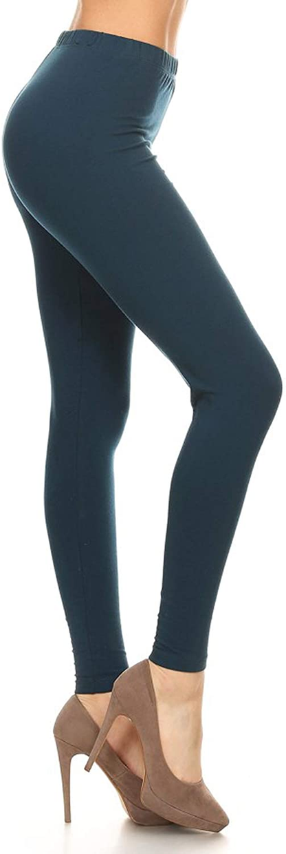 Leggings Depot Cotton Women'S Premium Quality Ultra Soft Solid Leggings Apparel & Accessories > Clothing > Underwear & Socks > Shapewear LEGGINGS DEPOT   