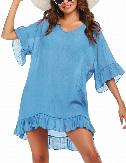 Ekouaer Swimsuit Cover Ups for Women, Bathing Suit Coverups Beach Cover Dresses Resort Wear S-XXL Apparel & Accessories > Clothing > Swimwear Kylie Max   