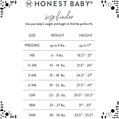 Honestbaby Organic Cotton 2-Piece Snug Fit Pajama Set Apparel & Accessories > Clothing > Sleepwear & Loungewear > Pajamas Kylie Max   