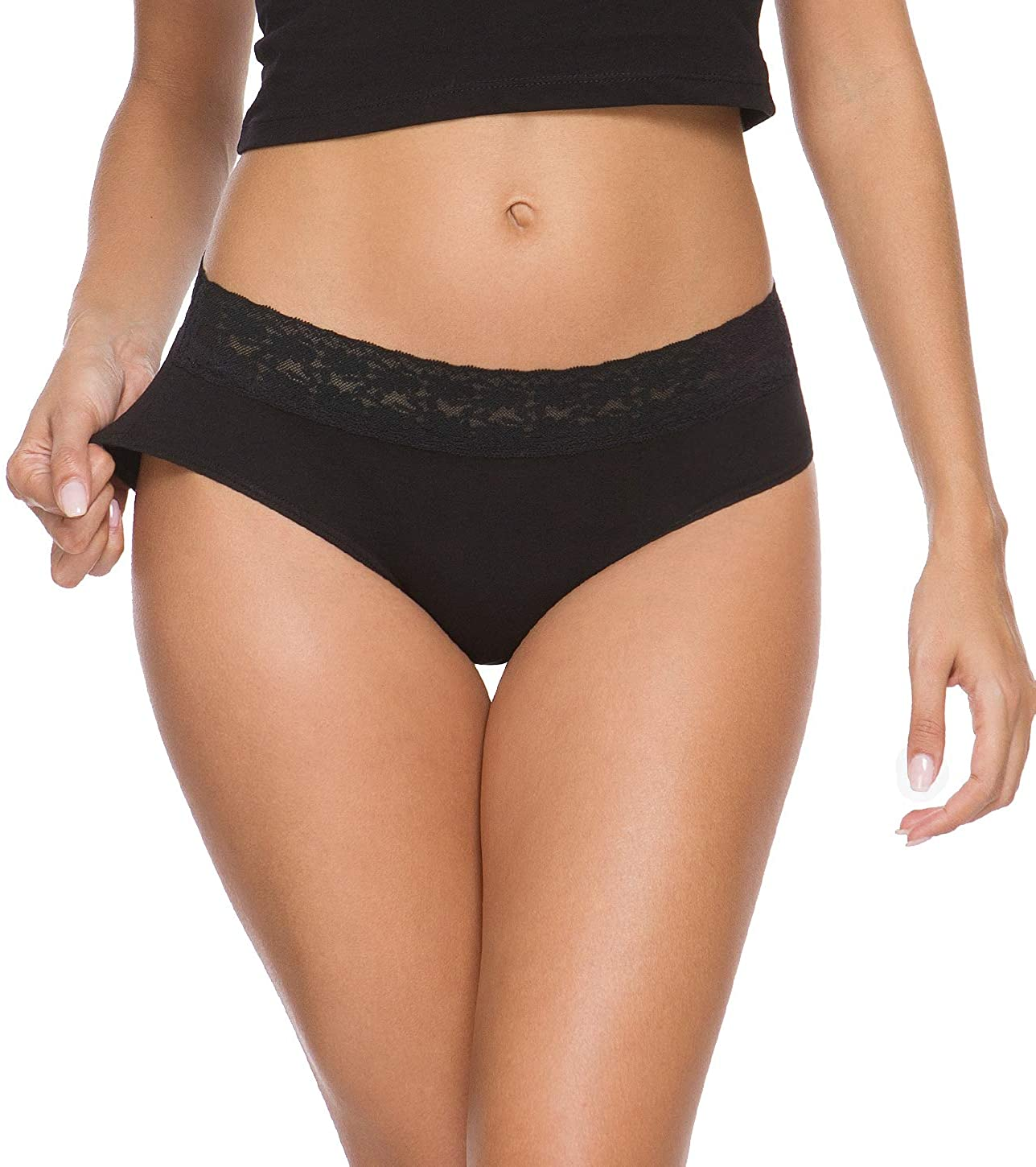 Cotton Panties for Women Bikini Underwear Hipster Underpants Lace Briefs Pack Apparel & Accessories > Clothing > Underwear & Socks > Underwear Wealurre   