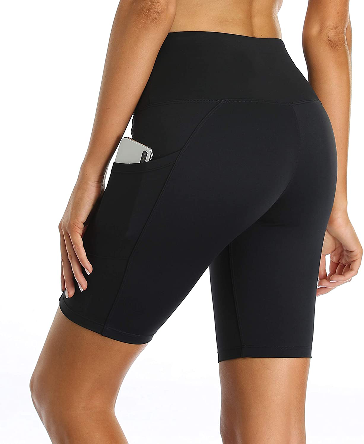 Oalka Women'S Short Yoga Side Pockets High Waist Workout Running Shorts Apparel & Accessories > Clothing > Shorts Kylie Max   