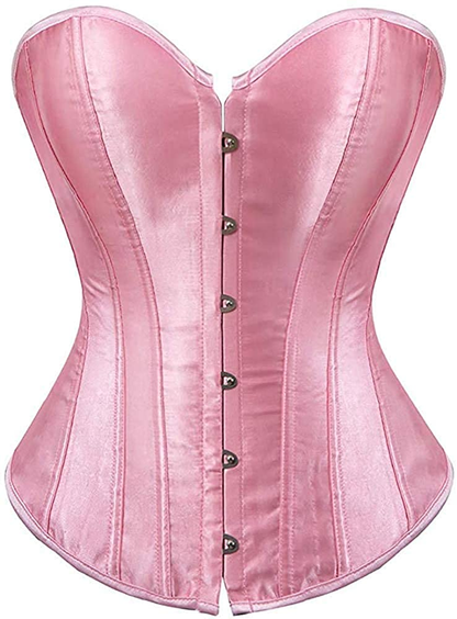 NIYIGEJI Satin Sexy Strong Boned Corset Lace up Overbust Waist Cincher Bustier Bodyshaper Top Apparel & Accessories > Clothing > Underwear & Socks > Lingerie NIYIGEJI   