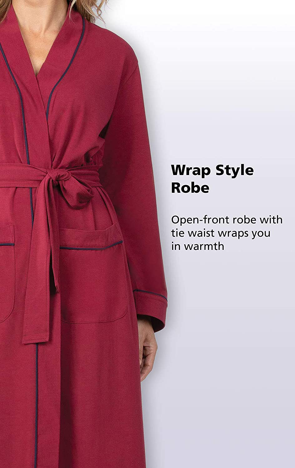 Pajamagram Long Women'S Cotton Robes - Soft Robe Womens Apparel & Accessories > Clothing > Sleepwear & Loungewear > Robes PajamaGram   