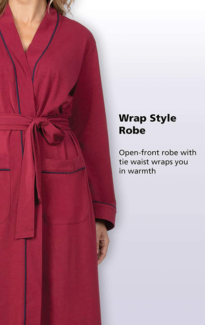 Pajamagram Long Women'S Cotton Robes - Soft Robe Womens Apparel & Accessories > Clothing > Sleepwear & Loungewear > Robes PajamaGram   