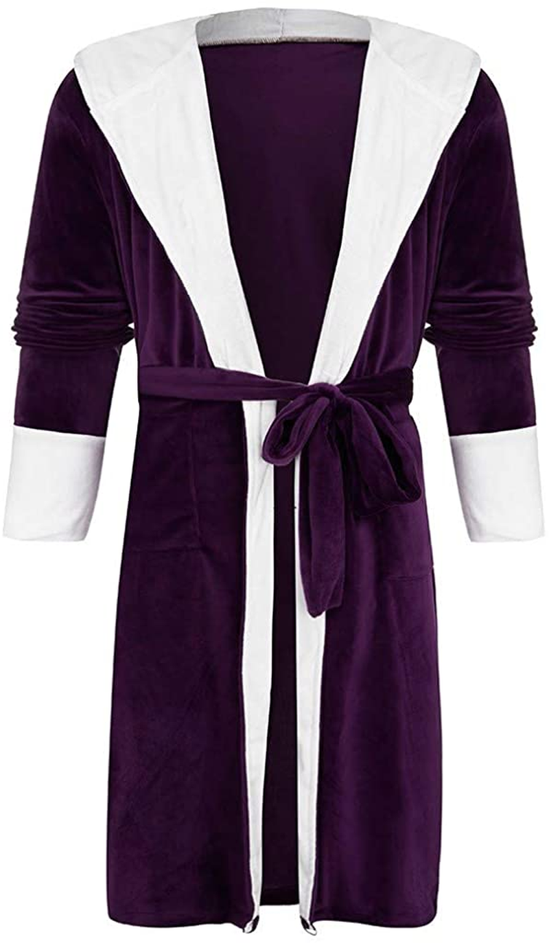 Women'S Autum Winter plus Size Hooded Jumpsuit Pajamas Robe,Loose Long Bathrobe Sleepwear Loungewear Negligees Nightgowns Apparel & Accessories > Clothing > Underwear & Socks > Shapewear AKshehe   