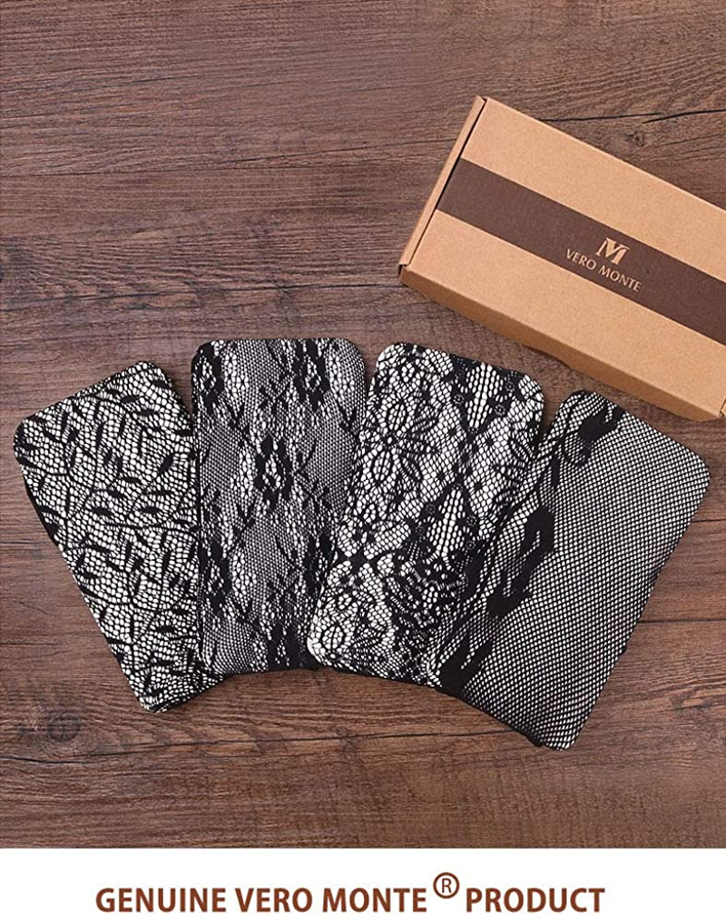 VERO MONTE Women Patterned Fishnets Tights Small Hole Thigh High Sexy Stockings Apparel & Accessories > Clothing > Underwear & Socks > Shapewear VERO MONTE   