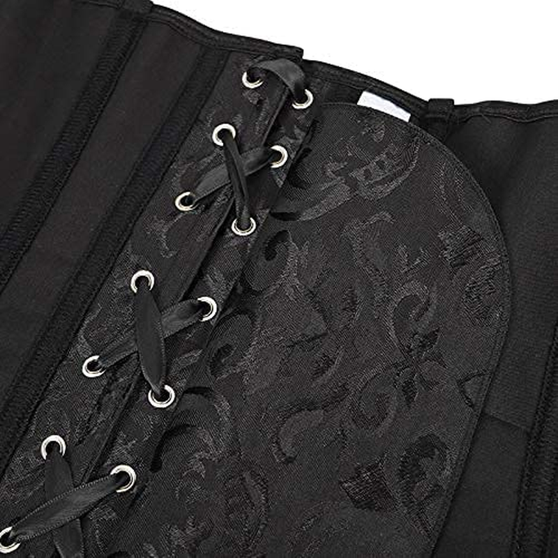Corset Tops for Women Corset - Overbust Lingerie - Lace up Back Bustier Top - Fashion Corsets with Sleeve Apparel & Accessories > Clothing > Underwear & Socks > Lingerie SZIVYSHI   