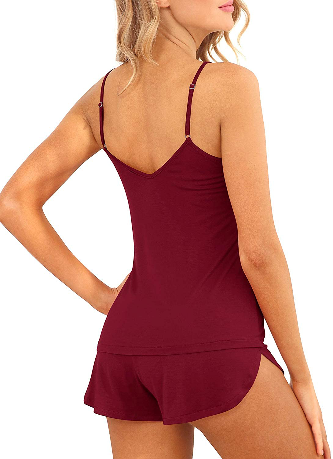 Pajama Set for Women Sexy Two Piece Lingerie Lace Nightwear Cami Shorts Pj Sets Sleepwear Apparel & Accessories > Clothing > Sleepwear & Loungewear Kylie Max   