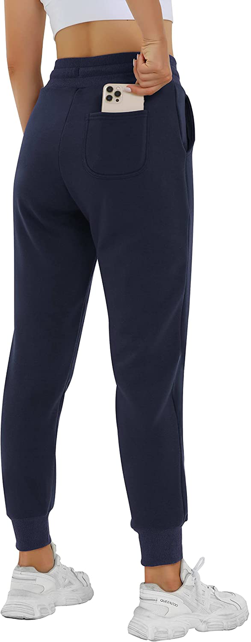 Heathyoga Fleece Lined Joggers for Women Thermal Sweatpants for Women Joggers with Pockets Workout Pants Running Pants Apparel & Accessories > Clothing > Activewear Kylie Max   