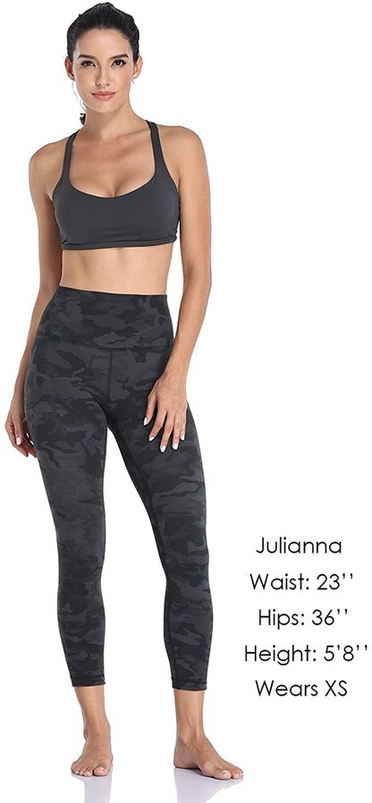 HeyNuts Hawthorn Athletic Essential II 7/8 Legging Women's High Waisted Yoga Pants Active Ankle Legging-25'' Apparel & Accessories > Clothing > Activewear HeyNuts   