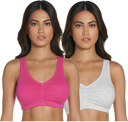 Hanes Women'S X-Temp Comfortflex Fit Pullover Bra MHH570 2-Pack Apparel & Accessories > Clothing > Underwear & Socks > Bras Kylie Max   