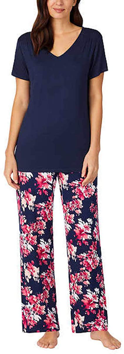 Carole Hochman Midnight Women's 2 Piece Super Soft Pajama Set Apparel & Accessories > Clothing > Sleepwear & Loungewear > Pajamas Carole Hochman Dark Blue Small 