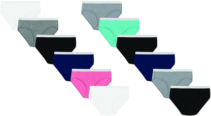 Hanes Women'S Sporty Cotton Hipster Underwear, Available in Multiple Pack Sizes Apparel & Accessories > Clothing > Underwear & Socks > Underwear Hanes 12 Pack - Assorted 8 