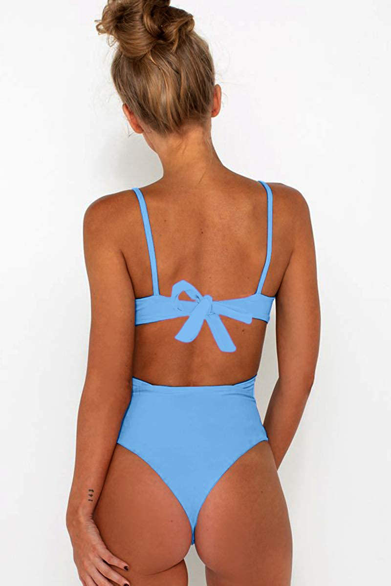 CHYRII Women'S Sexy Criss Cross High Waisted Cut Out One Piece Monokini Swimsuit Apparel & Accessories > Clothing > Swimwear Kylie Max   