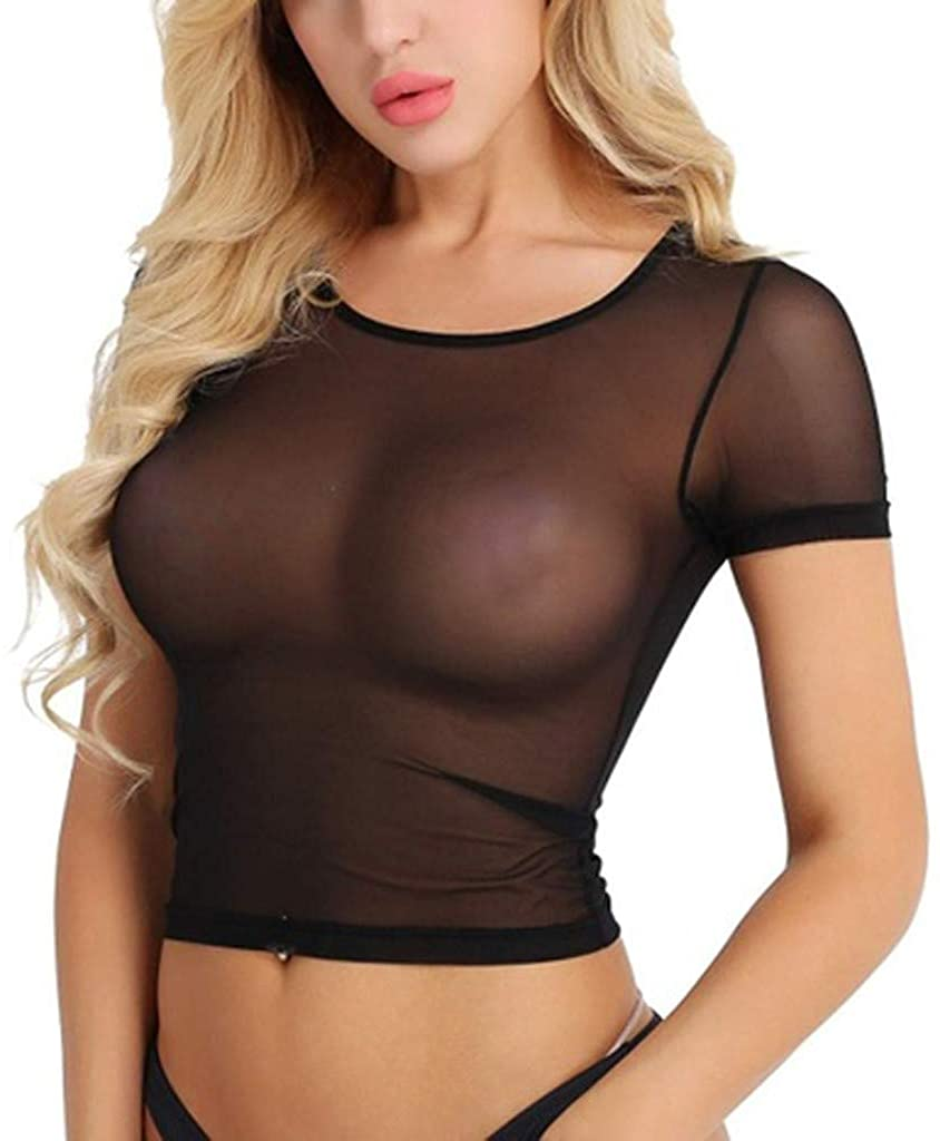 Women Sling Nightdress Sexy Lace Perspective Lingerie Nightgowns Babydoll Sleepwear Negligees Exotic Bras Bustiers Corsets Apparel & Accessories > Clothing > Underwear & Socks > Shapewear AKshehe #2black White 3X-Large 