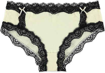 Free to Live 6 Pack Women'S All over Lace Panties - Colorful Trim Hipster Cotton Underwear Apparel & Accessories > Clothing > Underwear & Socks > Underwear Free to Live   