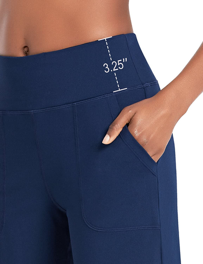 BALEAF Women'S 7" Athletic Long Shorts High Waisted Running Bermuda Shorts with Pockets Apparel & Accessories > Clothing > Shorts Kylie Max   