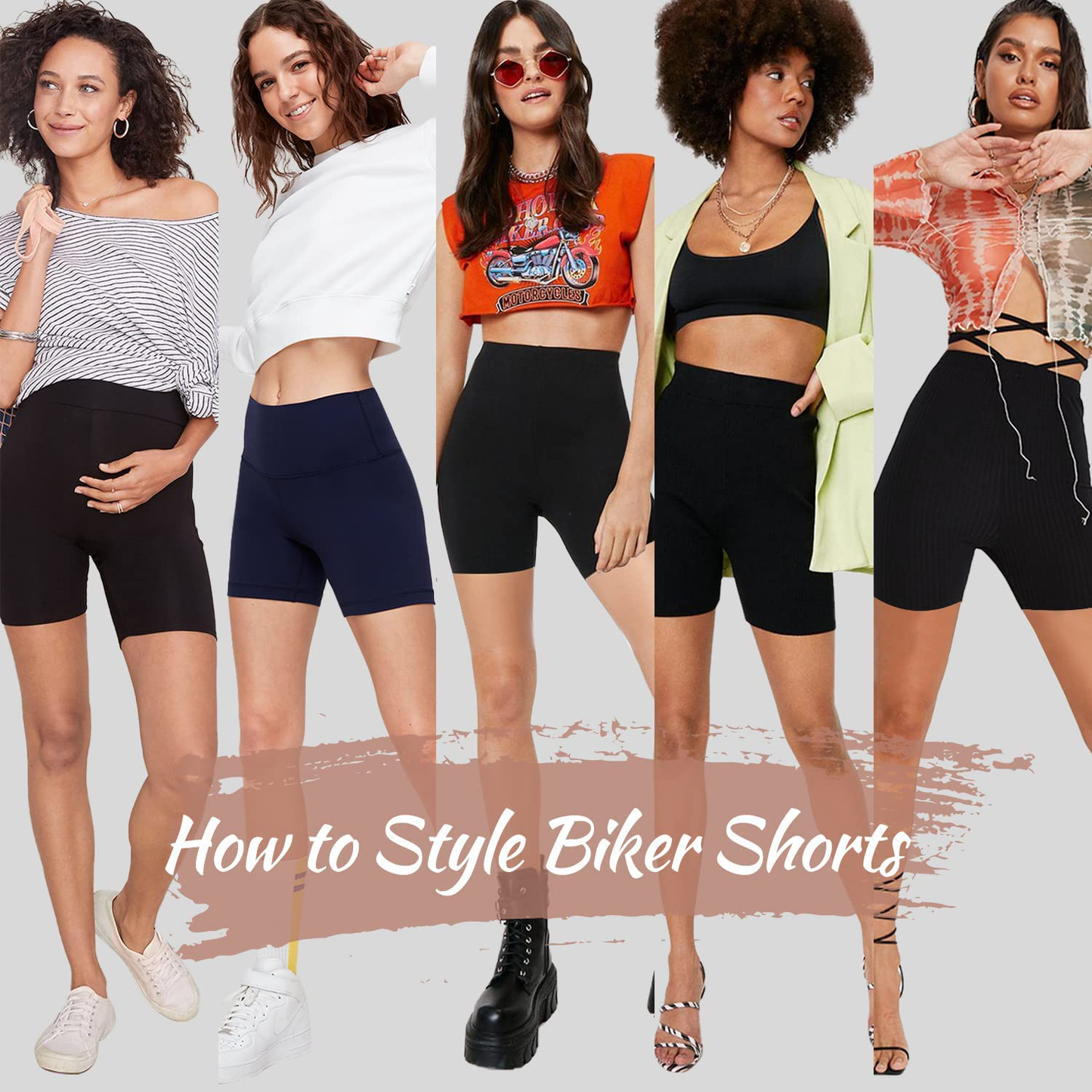 QGGQDD 3 Pack High Waisted Biker Shorts for Women – 5" Buttery Soft Black Workout Yoga Athletic Shorts Apparel & Accessories > Clothing > Shorts Kylie Max   
