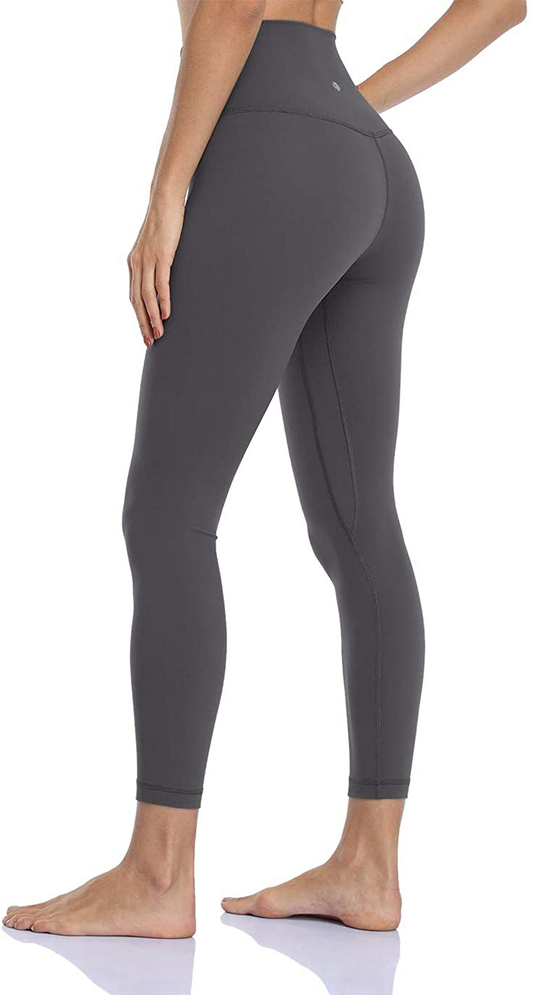 HeyNuts Hawthorn Athletic Essential II 7/8 Legging Women's High Waisted Yoga Pants Active Ankle Legging-25'' Apparel & Accessories > Clothing > Activewear HeyNuts Graphite Grey_25'' Ⅱ Small 