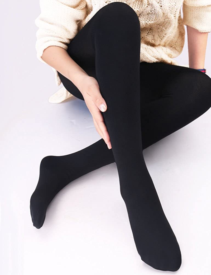 VERO MONTE Womens Opaque Warm Fleece Lined Tights Warm Winter Thermal Tights Apparel & Accessories > Clothing > Underwear & Socks > Shapewear VERO MONTE   