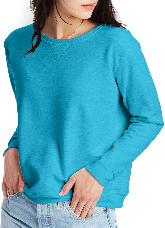 Hanes Women'S Ecosmart Crewneck Sweatshirt Apparel & Accessories > Clothing > Activewear Kylie Max   