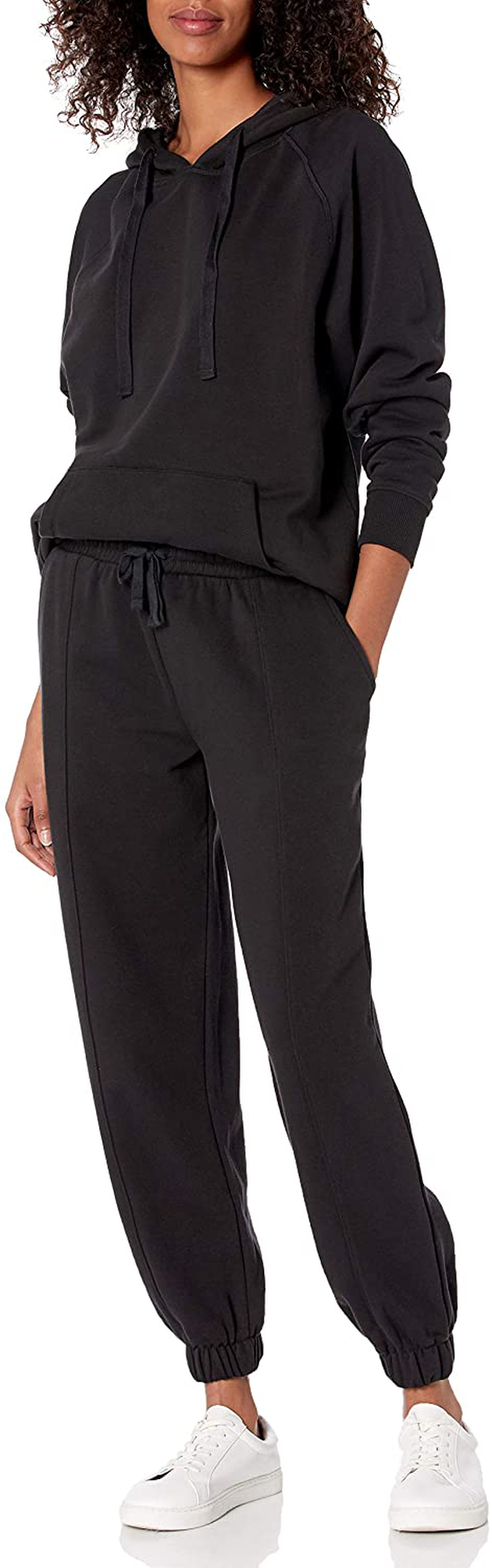 The Drop Women'S Renee Street-Fleece Coverstitched Utility Hoodie Apparel & Accessories > Clothing > Activewear Kylie Max   