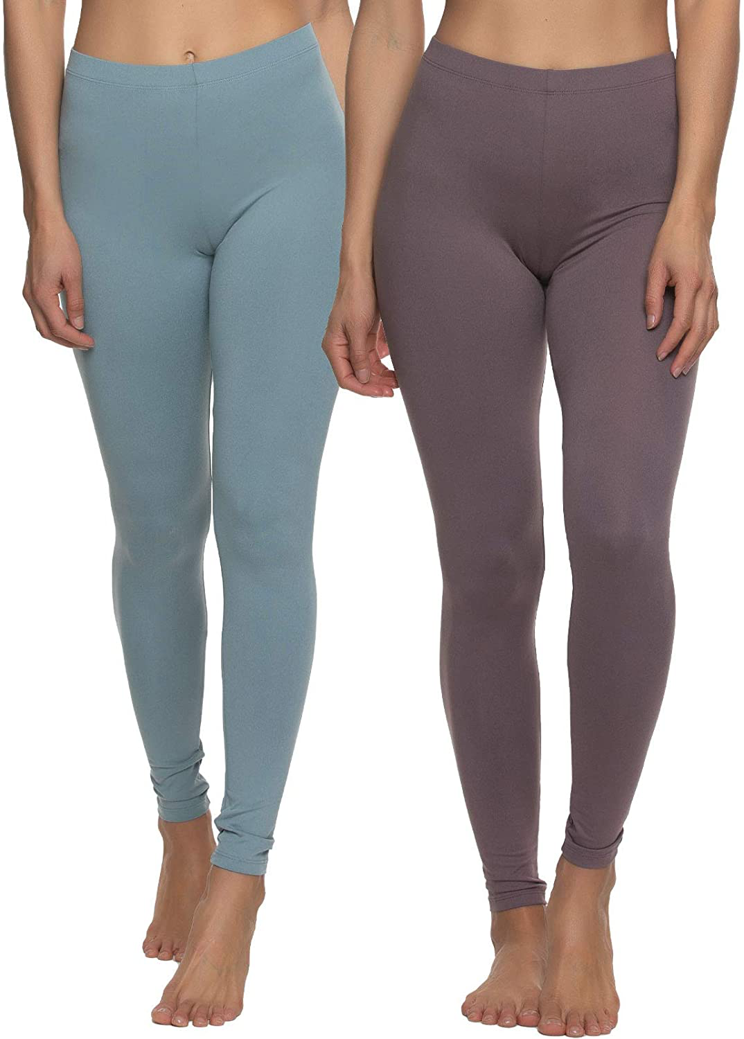 Felina Velvety Super Soft Lightweight Leggings - for Women - Yoga Pants, Workout Clothes Apparel & Accessories > Clothing > Activewear KYLIE MAX Vintage Indigo Plum Wine Medium 
